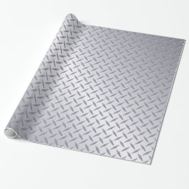 Patroon voor Bord met Bright Steel Diamond Cadeaupapier