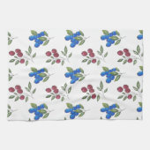 Patroon voor Bourgogne en Blauwbessen Theedoek (Horizontaal)