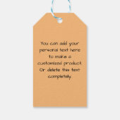 Patroon voor brand en vlammen cadeaulabel (Achterkant)