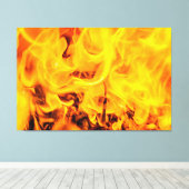 Patroon voor brand en vlammen canvas afdruk (Insitu (Houten vloer))