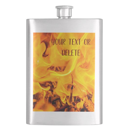 Patroon voor brand en vlammen flacon (Voorkant)