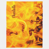 Patroon voor brand en vlammen fleece deken (Voorkant)