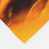 Patroon voor brand en vlammen fleece deken (Hoek)