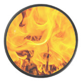 Patroon voor brand en vlammen hockey puck (Voorkant)