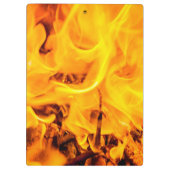 Patroon voor brand en vlammen klembord (Achterkant)