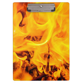 Patroon voor brand en vlammen klembord