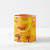 Patroon voor brand en vlammen mok (Midden)