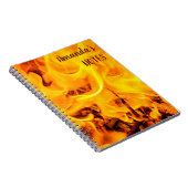 Patroon voor brand en vlammen notitieboek (Rechterzijde)
