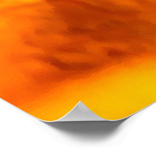 Patroon voor brand en vlammen poster (Hoek)