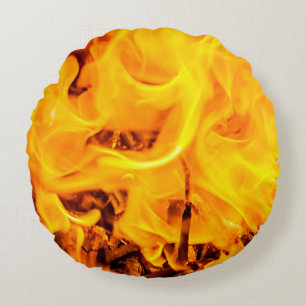 Patroon voor brand en vlammen rond kussen