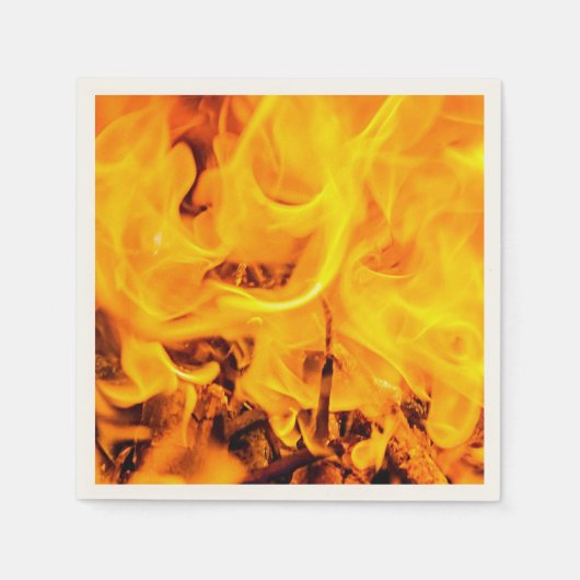 Patroon voor brand en vlammen servet (Voorkant)