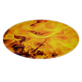 Patroon voor brand en vlammen snijplank (Hoek)