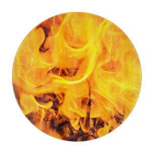 Patroon voor brand en vlammen snijplank