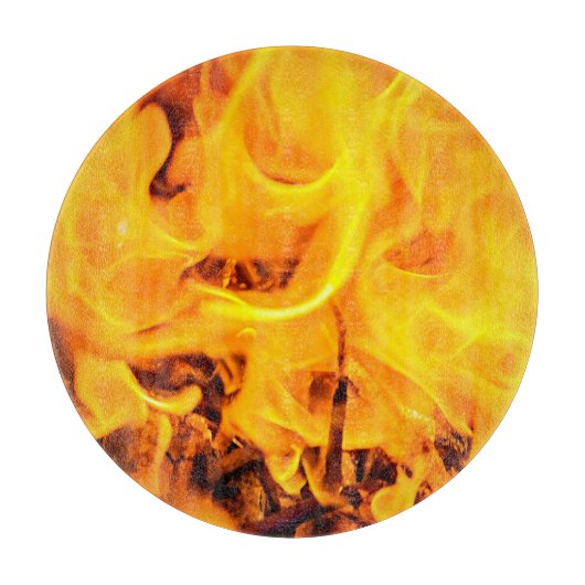 Patroon voor brand en vlammen snijplank (Voorkant)