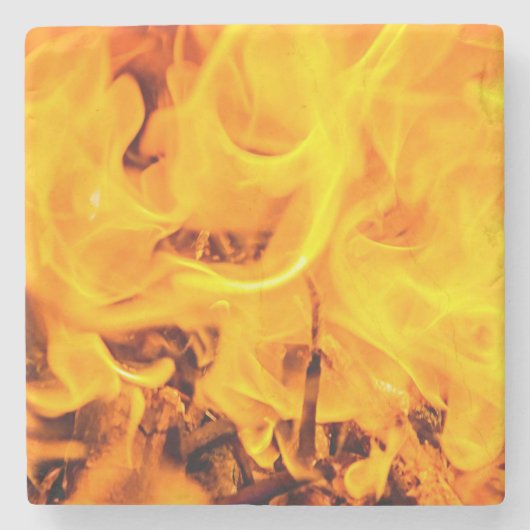 Patroon voor brand en vlammen stenen onderzetter (Voorkant)