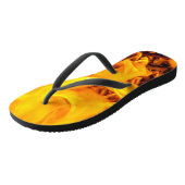 Patroon voor brand en vlammen teenslippers (Schuin)
