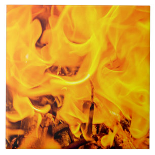 Patroon voor brand en vlammen tegeltje