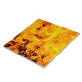 Patroon voor brand en vlammen tegeltje (Zijkant)