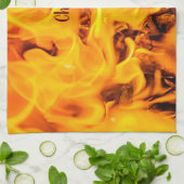 Patroon voor brand en vlammen theedoek (Gevouwen)