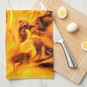 Patroon voor brand en vlammen theedoek (Quarter Fold)