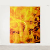 Patroon voor brand en vlammen wandkleed (Voorkant)