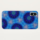 Patroon voor Bright Blue Hexagon Kaleidoscope Case-Mate iPhone Case (Achterkant (horizontaal))