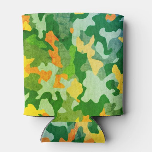 Patroon voor Bright Color Camo Blikjeskoeler (Achterkant)