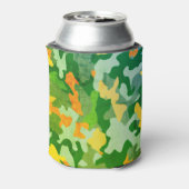 Patroon voor Bright Color Camo Blikjeskoeler (Blikje Achterkant)