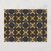 Patroon voor Bright Gele Taxi Cab Briefkaart (Voorkant)