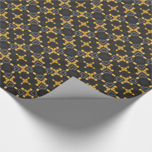 Patroon voor Bright Gele Taxi Cab Cadeaupapier
