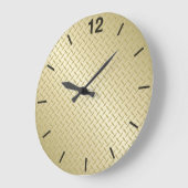 Patroon voor Bright Gold Diamondplate Grote Klok (Hoek)