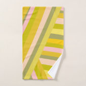 Patroon voor Bright moderne Citrus Stripes Bad Handdoek (Handdoek)