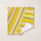 Patroon voor Bright moderne Citrus Stripes Bad Handdoek (Wasdoekje)