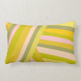 Patroon voor Bright moderne Citrus Stripes Kussen