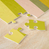 Patroon voor Bright moderne Citrus Stripes Legpuzzel (Zijkant)