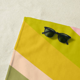 Patroon voor Bright moderne Citrus Stripes Strandlaken