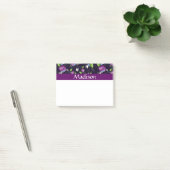 Patroon voor Bright Purple Flowers Post-it® Notes (Kantoor)