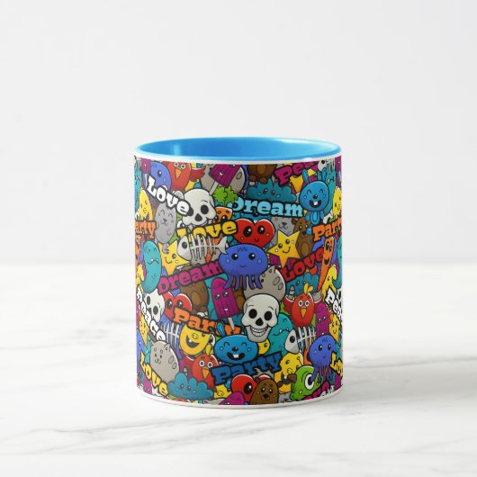 Patroon voor Bright Sticker Mok (Midden)