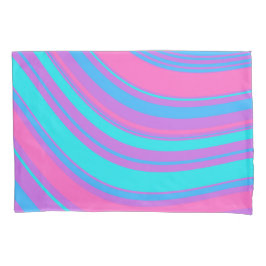 Patroon voor Bright Wavy Retro Kussensloop