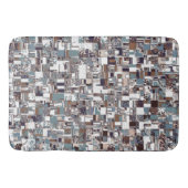 Patroon voor bruin en blauw badmat (Voorkant)