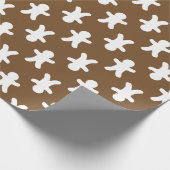 Patroon voor bruin gebak cadeaupapier (Hoek)