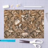 Patroon voor bruine en beige buistraten tissuepapier (Craft)