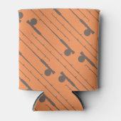 Patroon voor bruine visstaafjes blikjeskoeler (Voorkant)