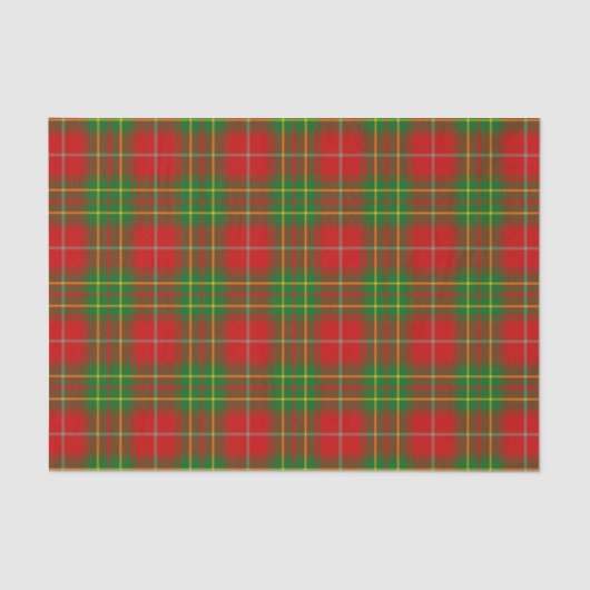 Patroon voor burnett Family Tartan Tissuepapier (Voorkant)