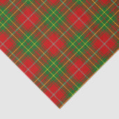 Patroon voor burnett Family Tartan Tissuepapier (Detail)