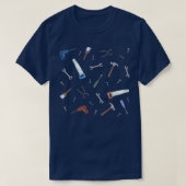 Patroon voor Carpenter Tools T-shirt (Design voorkant)