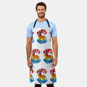 Patroon voor Cartoon met epic Pinata Schort (Gedragen)