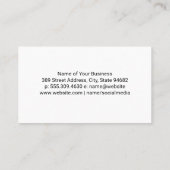 Patroon voor Chef Cooking Tools Visitekaartje (Achterkant)