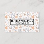 Patroon voor Chef Cooking Tools Visitekaartje (Voorkant)