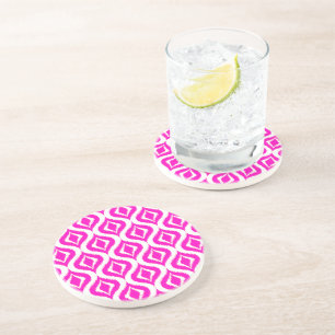 Patroon voor Chic Ikat-druppels voor helder, warm Zandsteen Onderzetter
